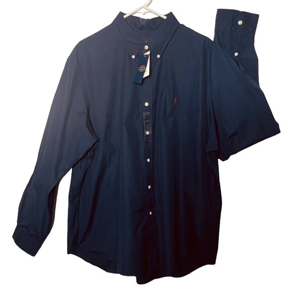 Ralph Lauren Blue Label Long Sleeve Shirt Mens XXL Blue Button Down Collar NWT - Picture 1 of 11